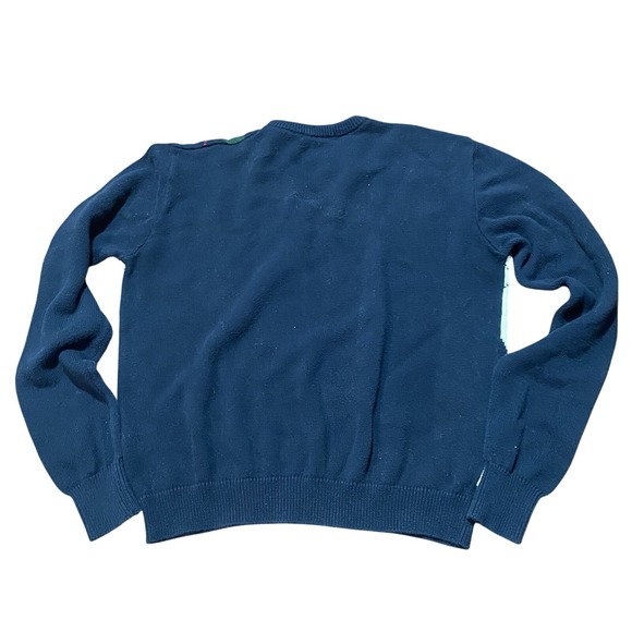 Brandy Melville John Galt Sweater Women's‎ One Size Blue Argyle Pullover - Picture 2 of 6